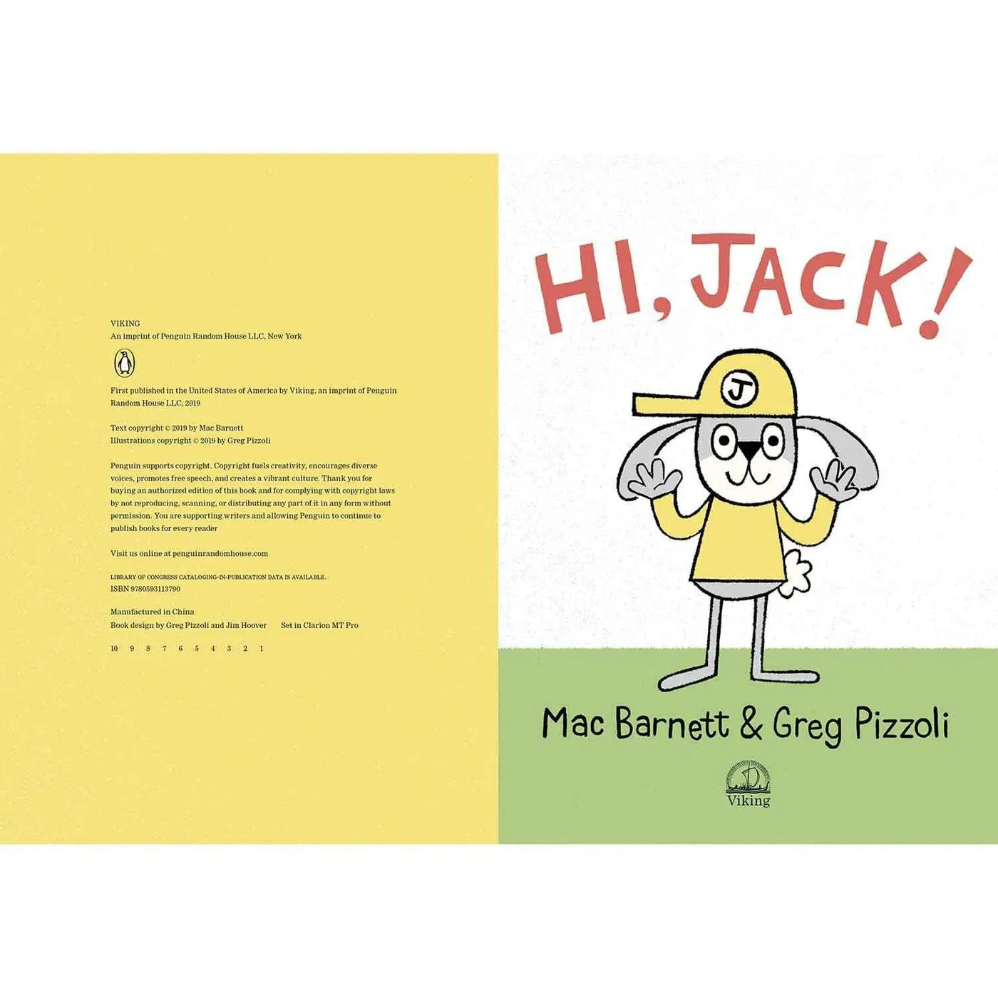 Jack Book, A #01 Hi, Jack! (Hardcover) (Mac Barnett) PRHUS