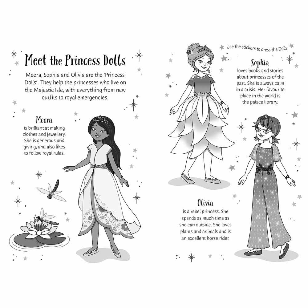 Sticker Dolly Stories  #08 Waterlily Ball (Zanna Davidson) Usborne