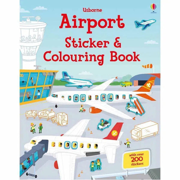 Airport Sticker and Colouring Book Usborne
