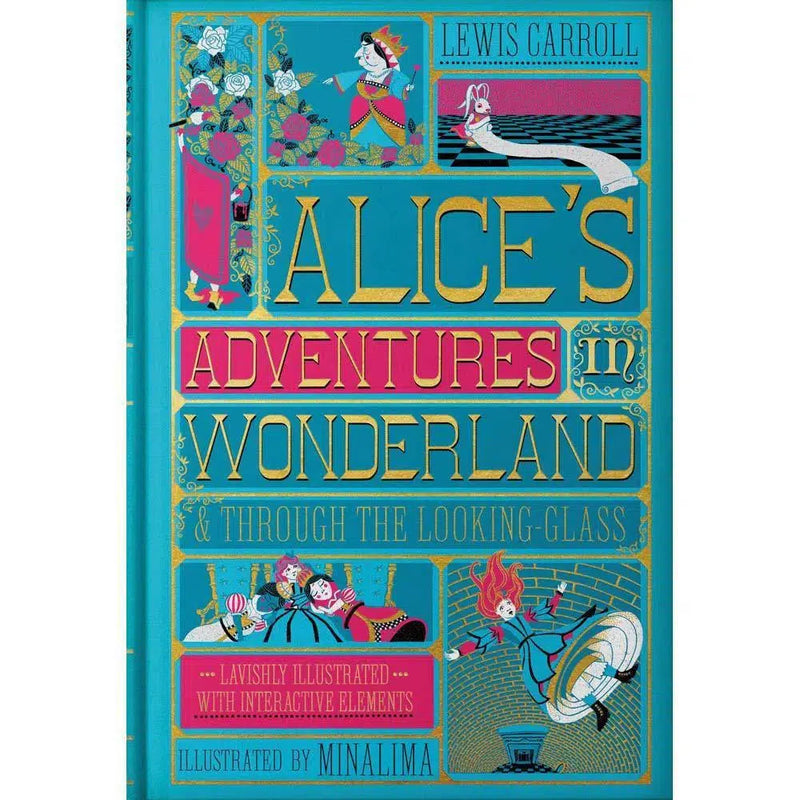 Alice's Adventures in Wonderland & Through the Looking-Glass MinaLima Edition (Hardback) Harpercollins US