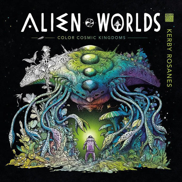 Alien Worlds-Adult colouring and activity books-買書書 BuyBookBook