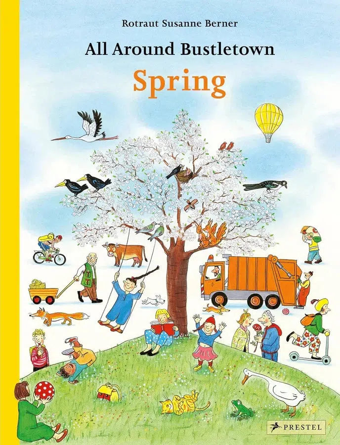 All Around Bustletown: Spring (Rotraut Susanne Berner)-Fiction: 兒童繪本 Picture Books-買書書 BuyBookBook