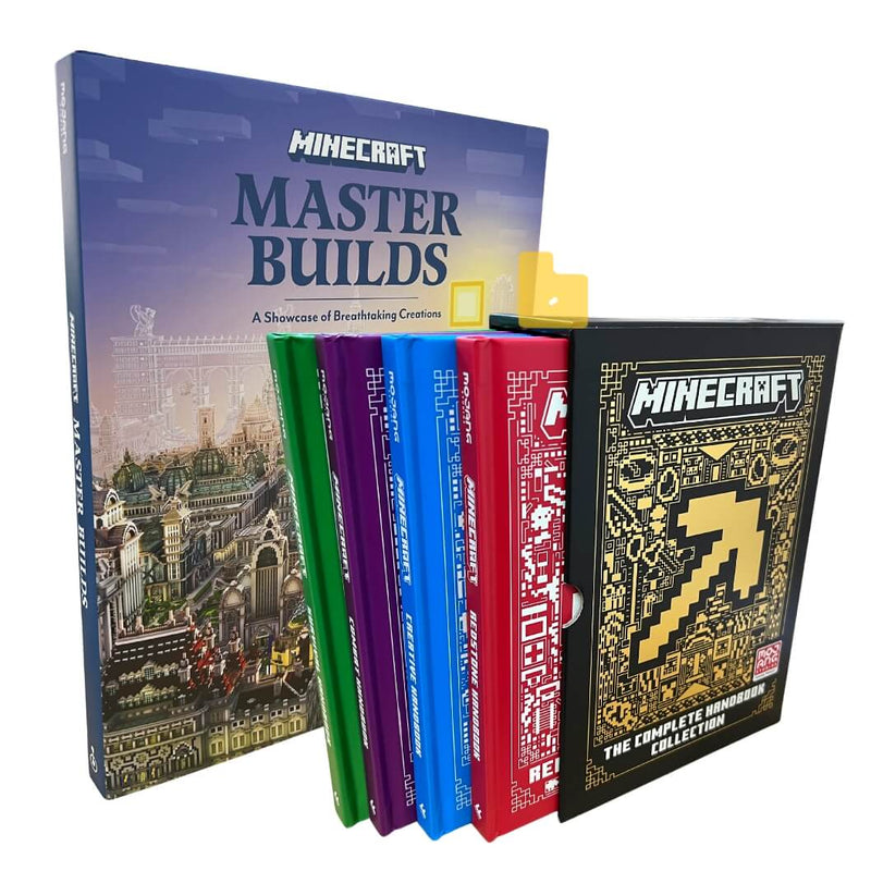 All New Minecraft Handbook + Minecraft Master Builds Special Bundle (Hardback)-Nonfiction: 興趣遊戲 Hobby and Interest-買書書 BuyBookBook