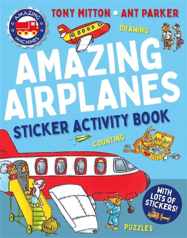 Amazing Machines Amazing Airplanes Sticker Activity Book-Children’s interactive and activity books and kits-買書書 BuyBookBook