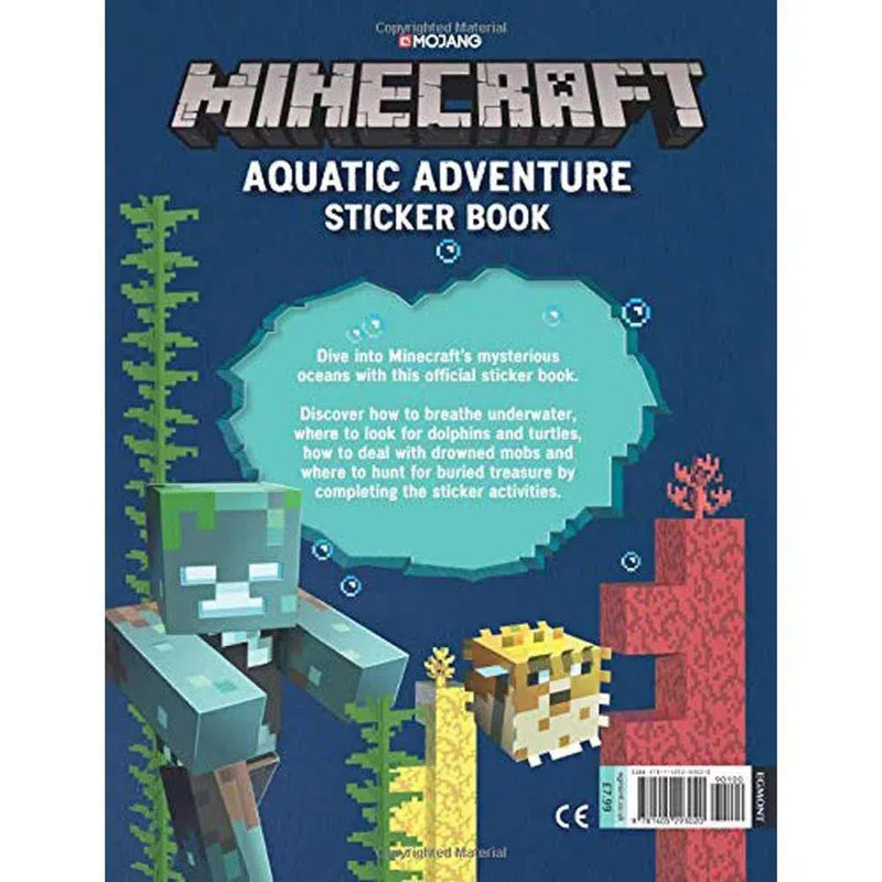 An Official Minecraft Book From Mojang - Minecraft Aquatic Adventure Sticker Book (Paperback) Harpercollins (UK)