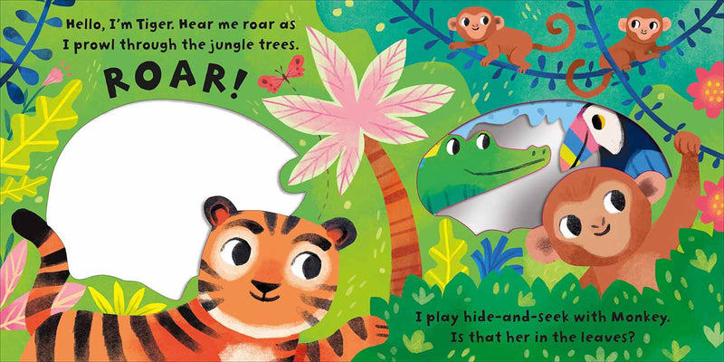 Animal Peep-Through- My Jungle Friends (Board Book)-Fiction: 兒童繪本 Picture Books-買書書 BuyBookBook