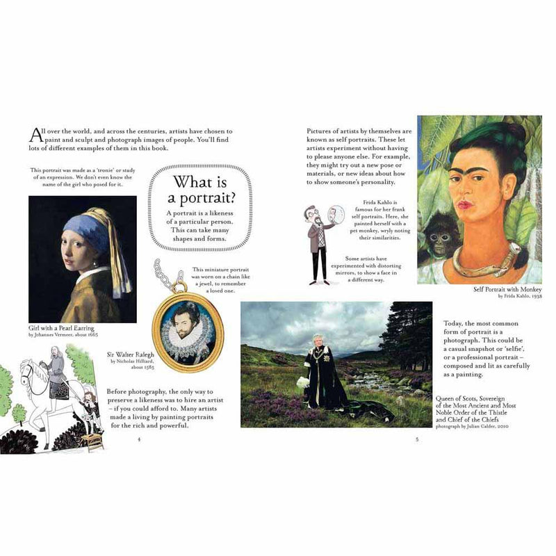 Art Book About Portraits Usborne