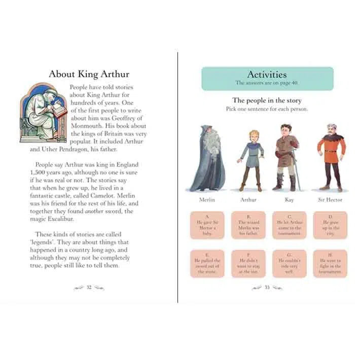 Usborne Readers (L2) Arthur and the Sword in the Stone (QR Code) Usborne