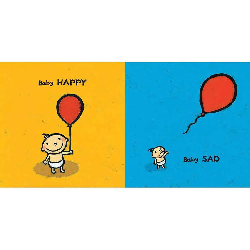 Baby Happy Baby Sad (Board Book) (Leslie Patricelli) Candlewick Press