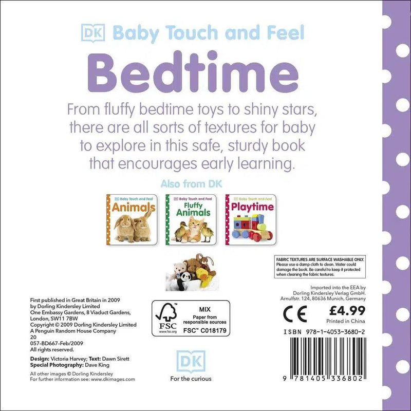 Baby Touch and Feel Bedtime (Board book) DK UK