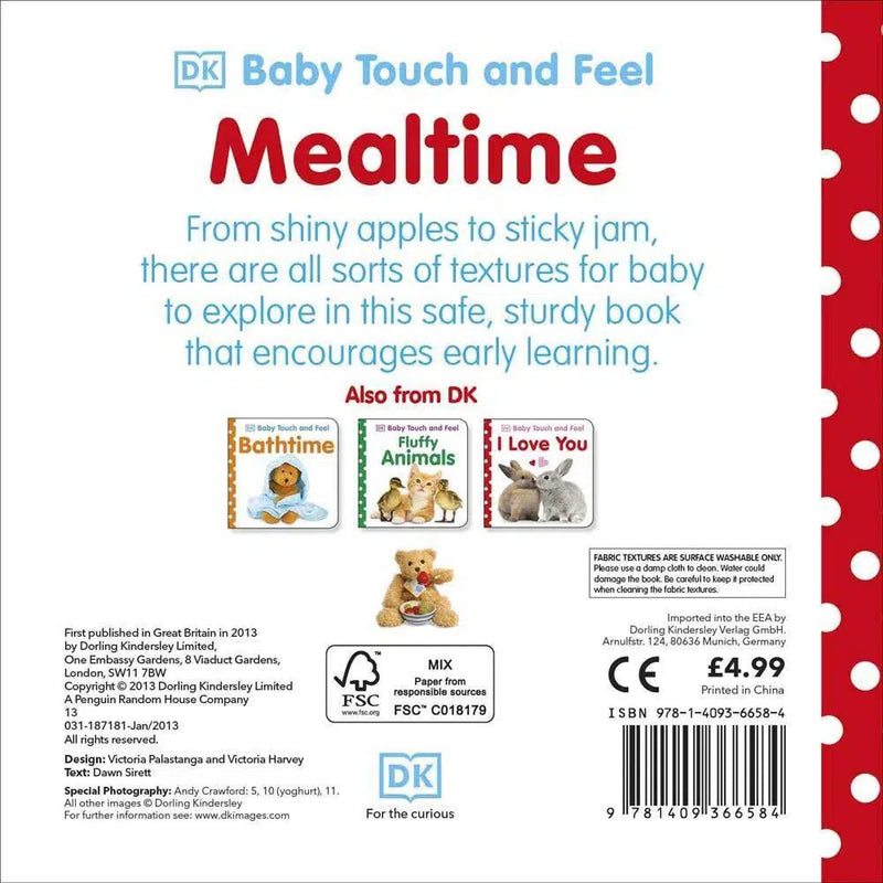 Baby Touch and Feel Mealtime (Board book) DK UK