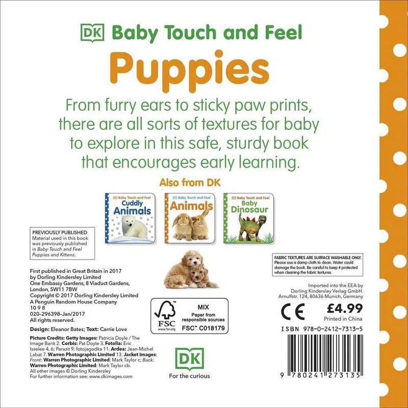 Baby Touch and Feel - Puppies (Board book) DK UK