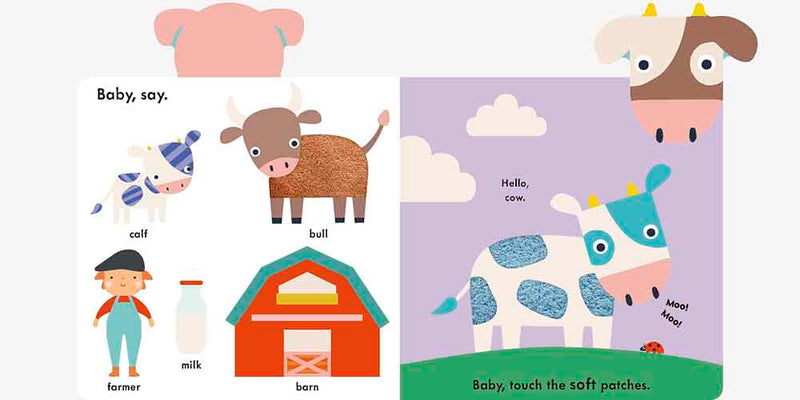 Baby Touch - Farm Animals (Ladybird)-Nonfiction: 學前基礎 Preschool Basics-買書書 BuyBookBook