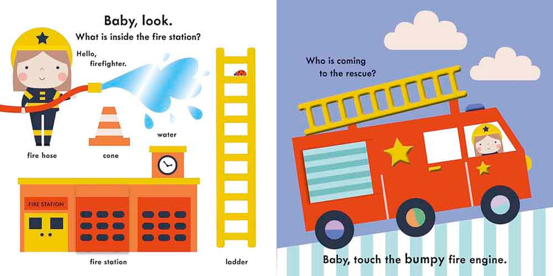 Baby Touch - Rescue Vehicles (Ladybird)-Nonfiction: 學前基礎 Preschool Basics-買書書 BuyBookBook