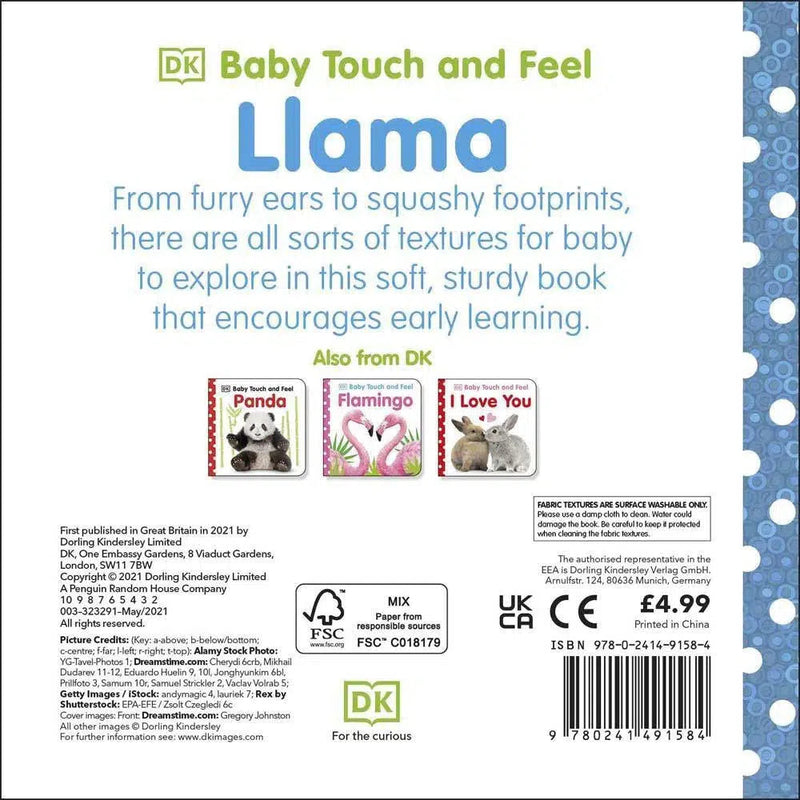 Baby Touch and Feel - Llama (Board book) DK UK