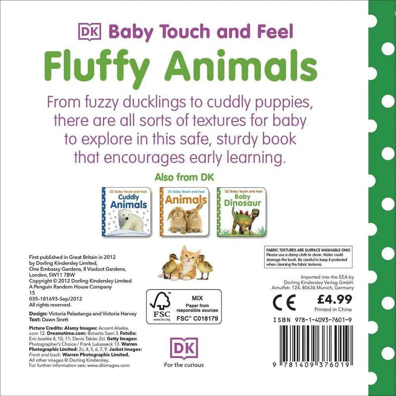 Baby Touch and Feel Fluffy Animals (Board book) DK UK