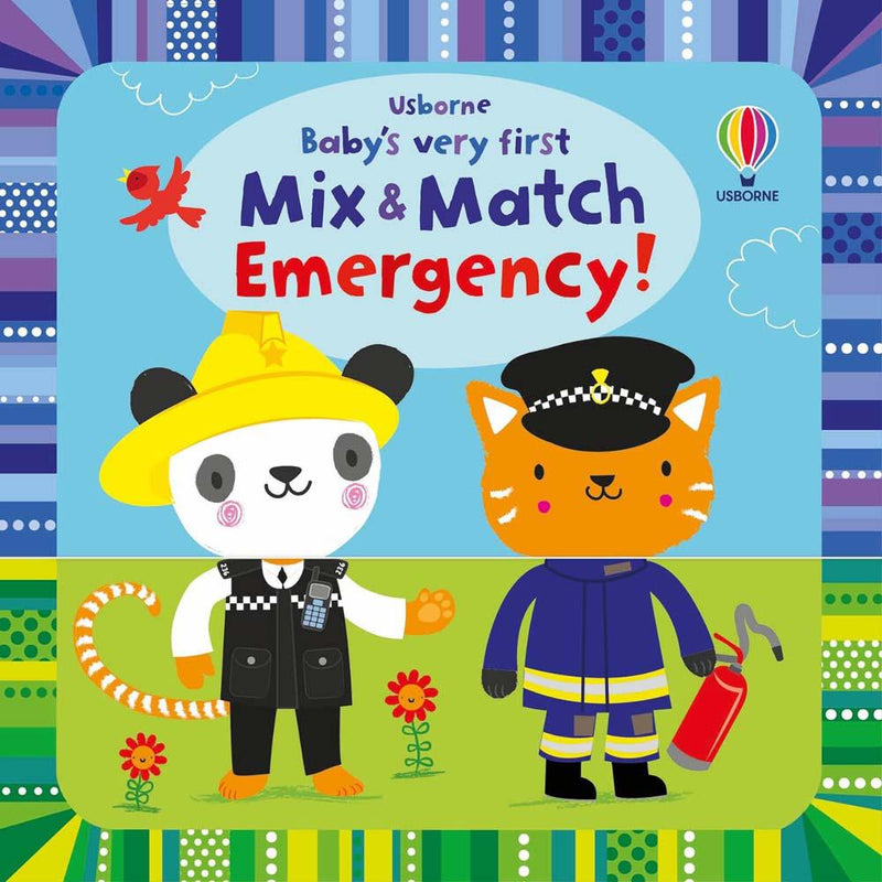 Baby's Very First Mix and Match Emergency! (Fiona Watt)-Nonfiction: 學前基礎 Preschool Basics-買書書 BuyBookBook