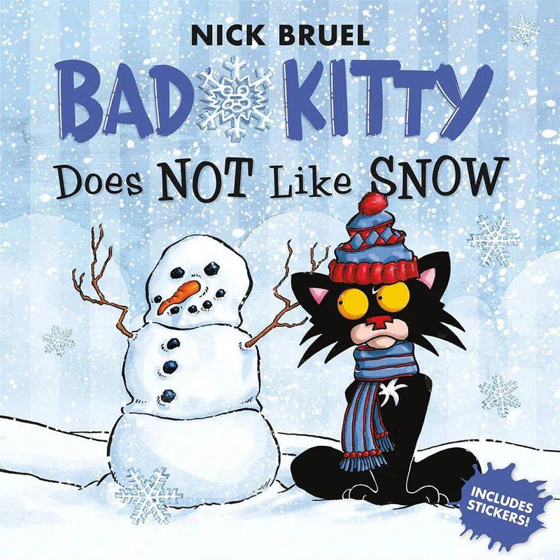 Bad Kitty Does Not Like Snow (with Stickers) Macmillan US