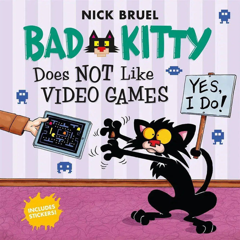 Bad Kitty Does Not Like Video Games (with Stickers) Macmillan US