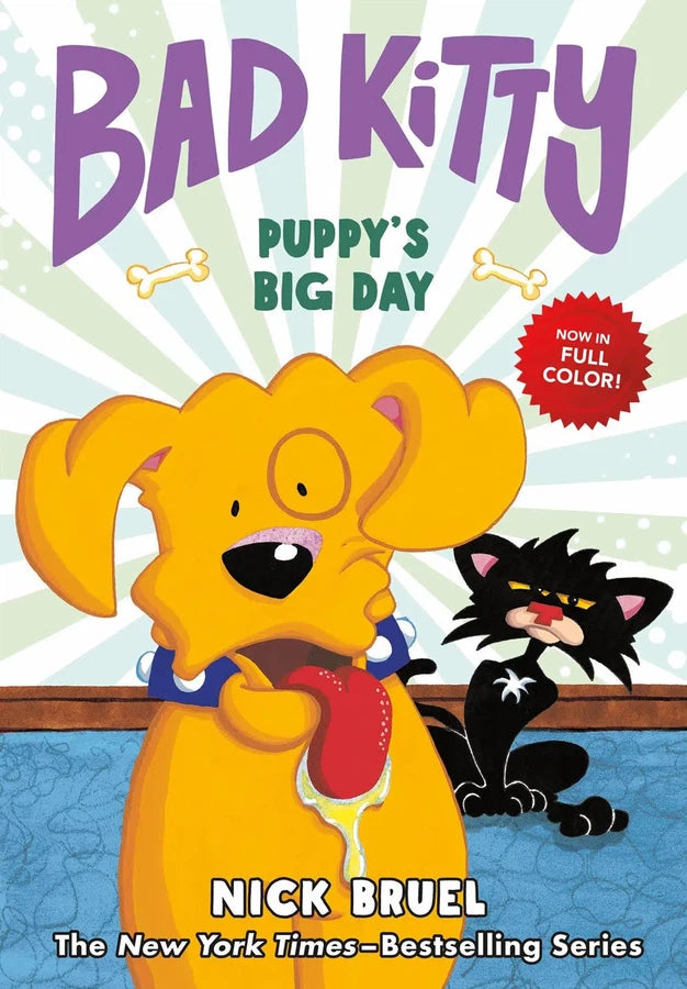 Bad Kitty: Puppy's Big Day (full-color edition)-Children’s / Teenage fiction: Nature and animal stories-買書書 BuyBookBook