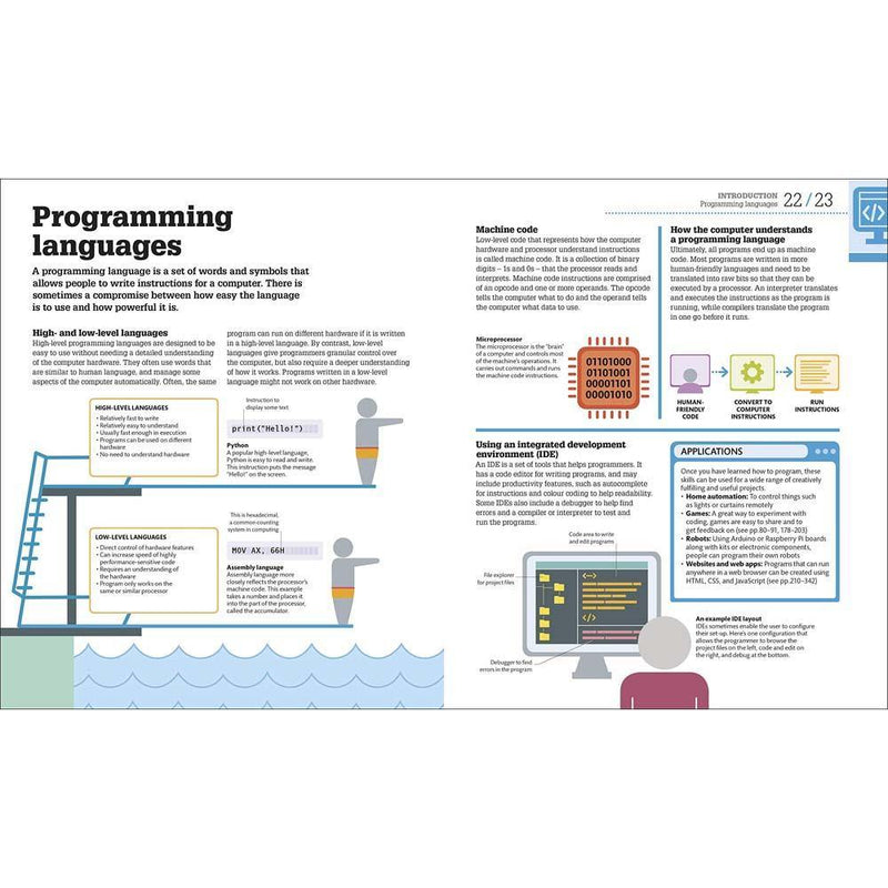 Beginner's Step-by-Step Coding Course - Learn Computer Programming the Easy Way (Hardback) DK UK