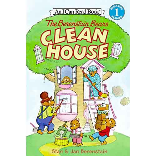 Berenstain Bears Clean House, The (I Can Read! L1) - 買書書 BuyBookBook