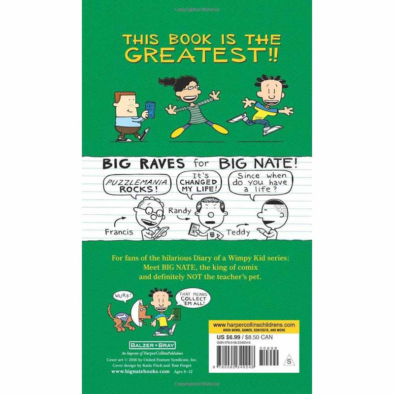 Big Nate Puzzlemania(US)(Lincoln Peirce) Harpercollins US