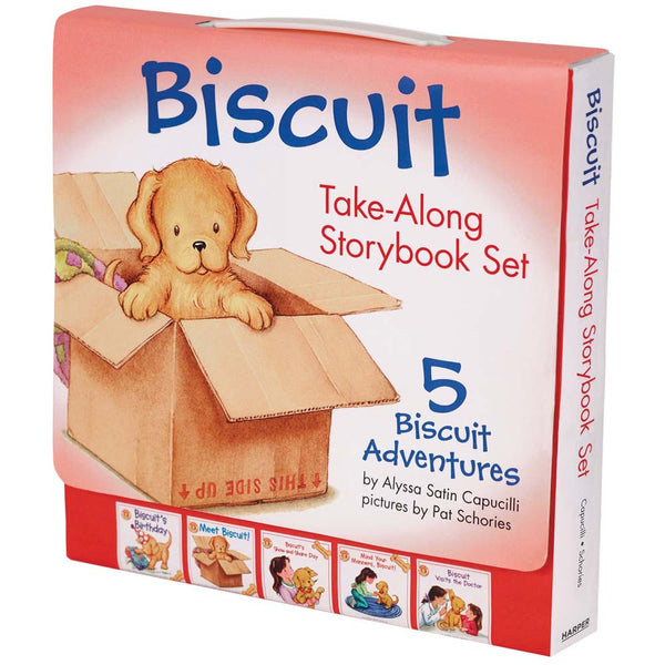 Biscuit Take-Along Storybook Set (5 Book) (Alyssa Satin Capucilli)-Fiction: 兒童繪本 Picture Books-買書書 BuyBookBook