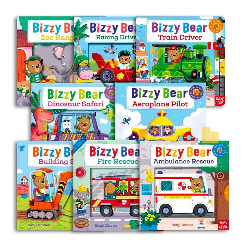 Bizzy Bear Jobs Bundle (8 Board Books with QR code Audio) Nosy Crow