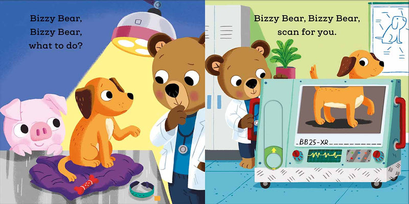 Bizzy Bear - Vet's Clinic (Board Book with QR Code Audio) - 買書書 BuyBookBook