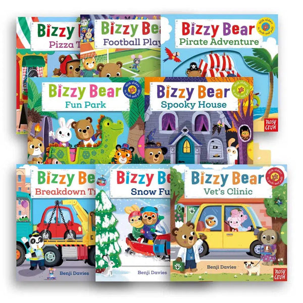 Bizzy Bear Adventure Bundle (Board Books with QR code Audio)-Nonfiction: 學前基礎 Preschool Basics-買書書 BuyBookBook