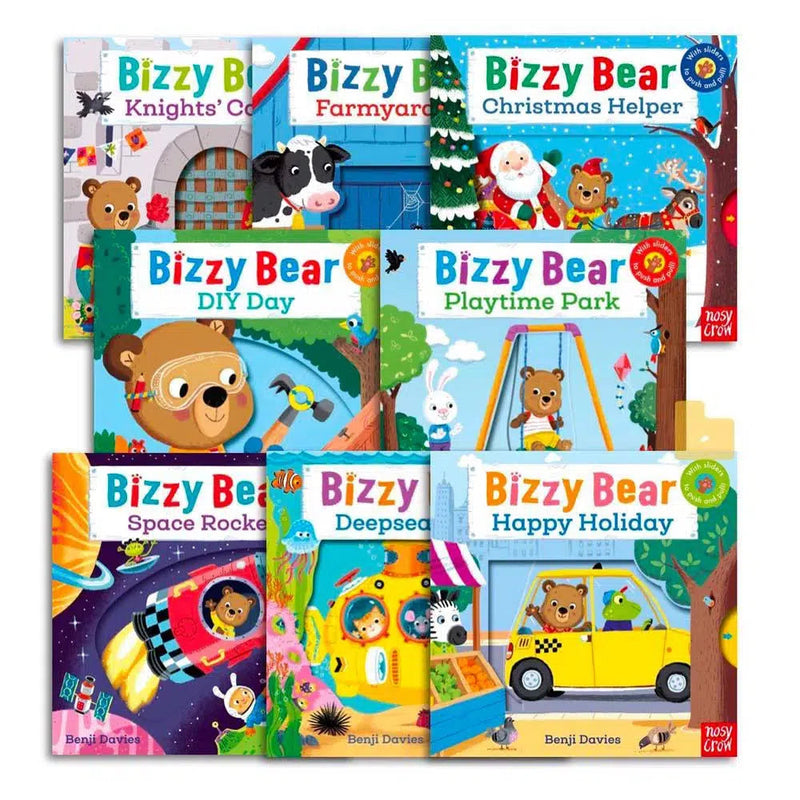 Bizzy Bear Holiday Bundle (8 Board Books with QR code Audio) Nosy Crow