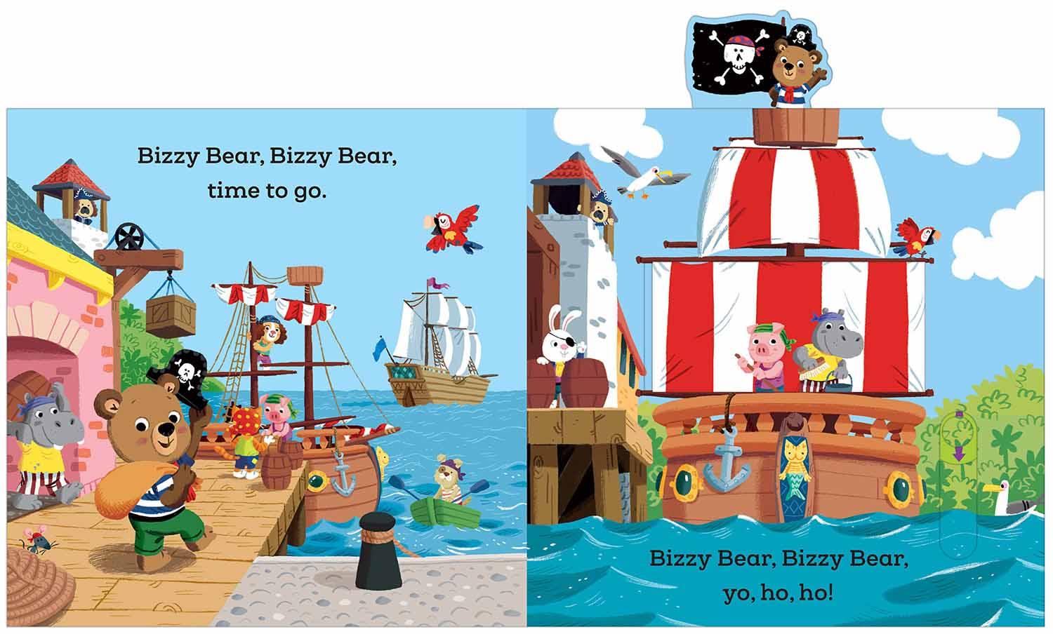 Bizzy Bear - Pirate Adventure! (Board Book with QR code Audio)