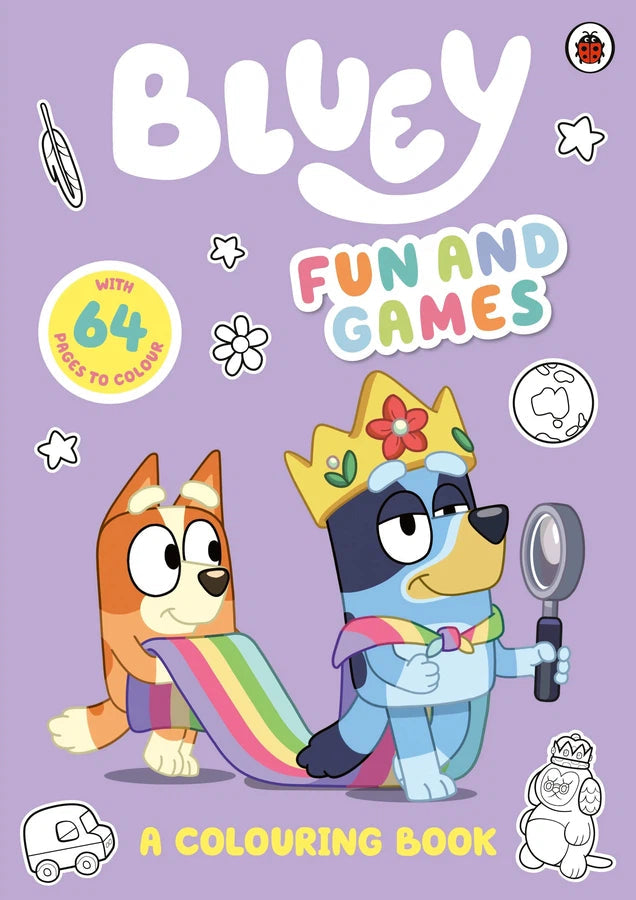 Bluey: Fun and Games: A Colouring Book-Children’s interactive and activity: drawing, colouring and painting-買書書 BuyBookBook