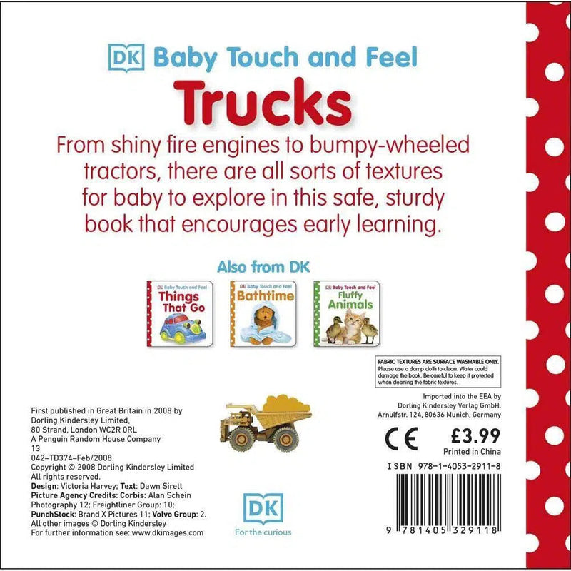 Baby Touch and Feel Trucks DK UK