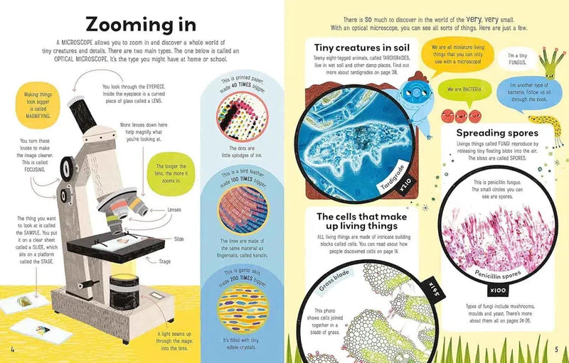 Book of the Microscope (Usborne) (Alice James)-Nonfiction: 科學科技 Science & Technology-買書書 BuyBookBook