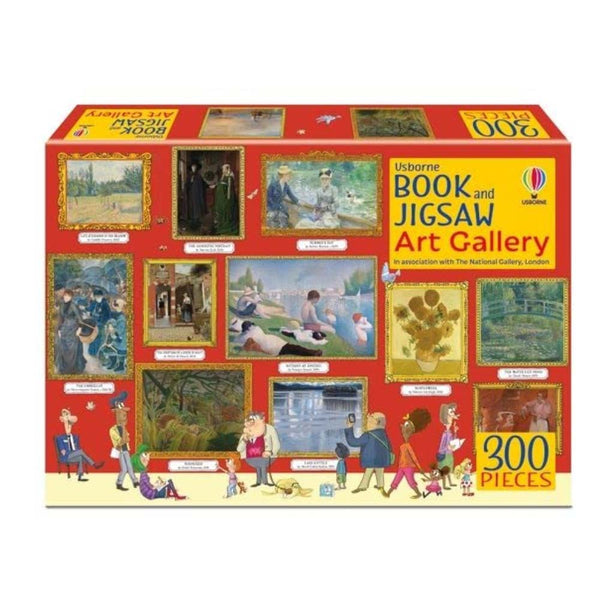 Book and Jigsaw Art Gallery (Usborne Book and Jigsaw) (Rosie Dickins)-Activity: 拼砌玩具 Jigsaw & Toy-買書書 BuyBookBook