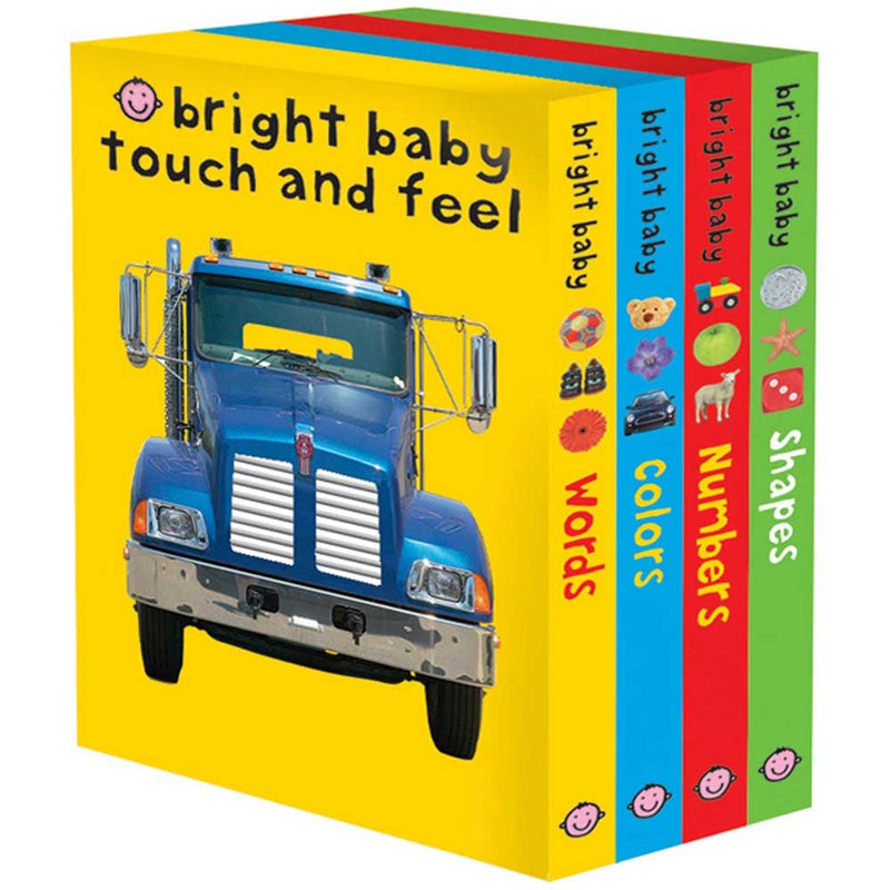 Bright Baby Touch & Feel (4 Board Book)-Nonfiction: 學前基礎 Preschool Basics-買書書 BuyBookBook