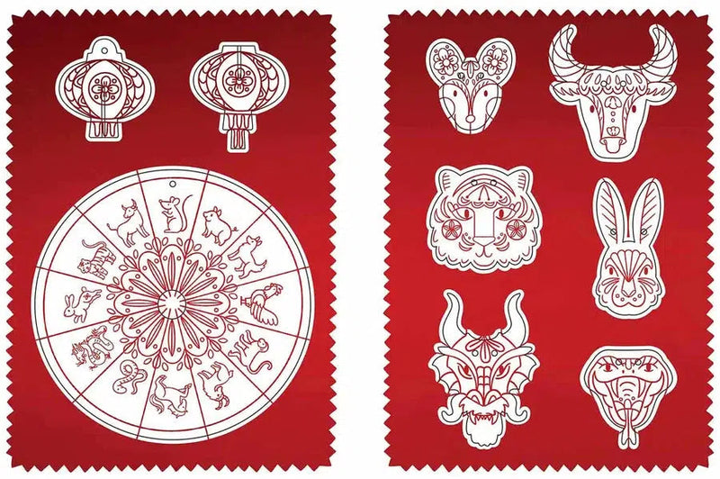 British Museum Press Out and Decorate: Chinese Zodiac (Press Out and Colour)-Fiction: 兒童繪本 Picture Books-買書書 BuyBookBook