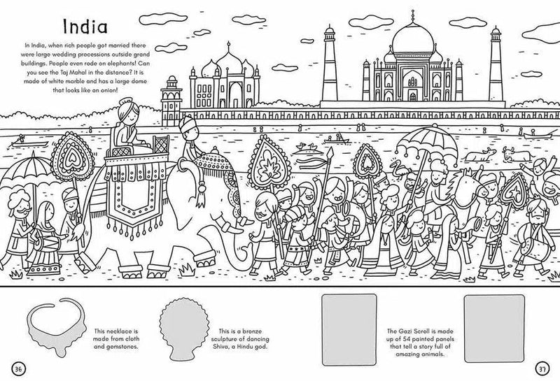 British Museum - Around the World Colouring Book Nosy Crow