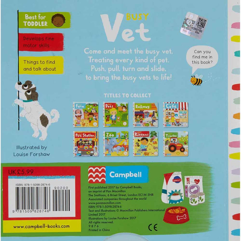 Busy Vet (Board Book) Campbell