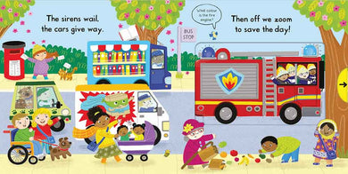 Busy Fire Station (with QR code audio) - 買書書 BuyBookBook