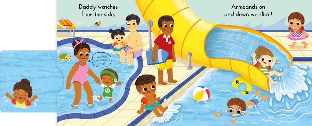 Busy Swimming (with QR code audio) - 買書書 BuyBookBook
