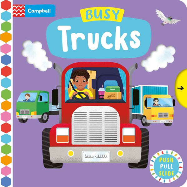 Busy Trucks (with QR code audio) - 買書書 BuyBookBook