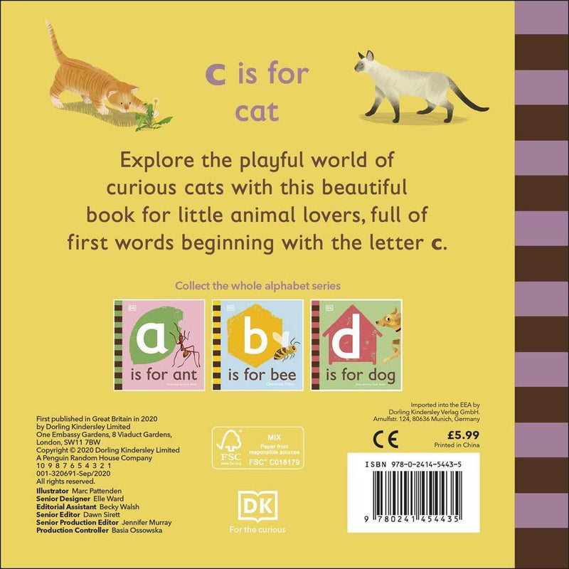 C is for Cat (Board book) DK UK