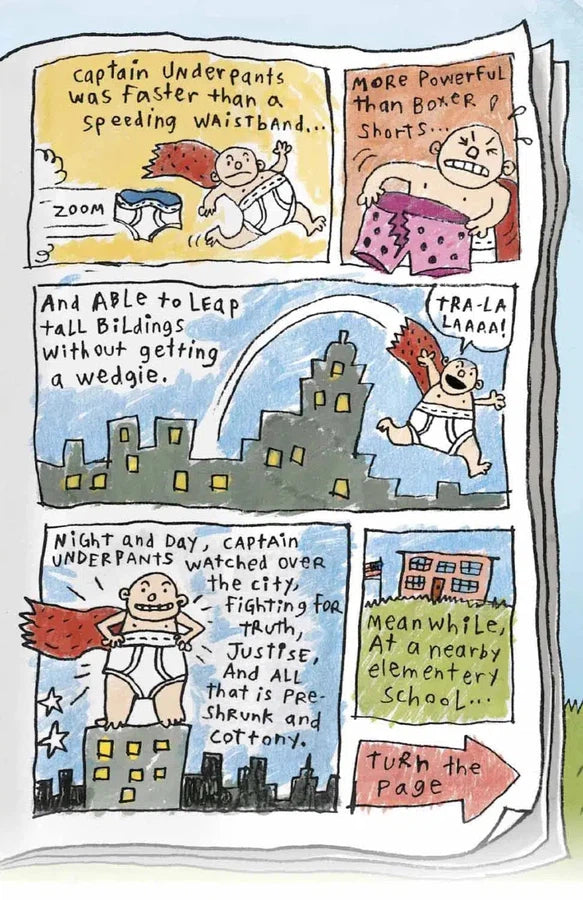 Captain Underpants #01 - 25 1/2 Anniversary Edition (Now With a Dog Man Comic!) (Color) (Dav Pilkey)-Fiction: 幽默搞笑 Humorous-買書書 BuyBookBook