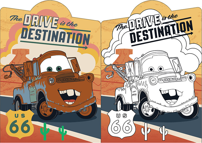 Cars 小畫家造型貼畫