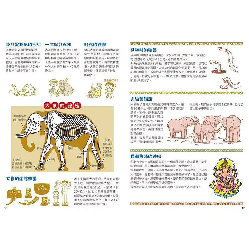 長知識！世界動物趣味圖解全紀錄-非故事: 動物植物 Animal & Plant-買書書 BuyBookBook