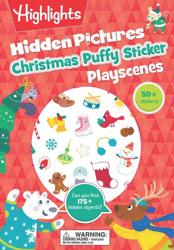 Christmas Hidden Pictures Puffy Sticker Playscenes-Children’s / Teenage general interest: Places and peoples-買書書 BuyBookBook