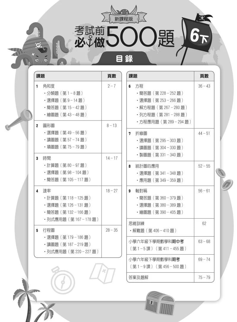 創意數學─考試前必做500題 (新課程版)-補充練習: 數學科 Math-買書書 BuyBookBook